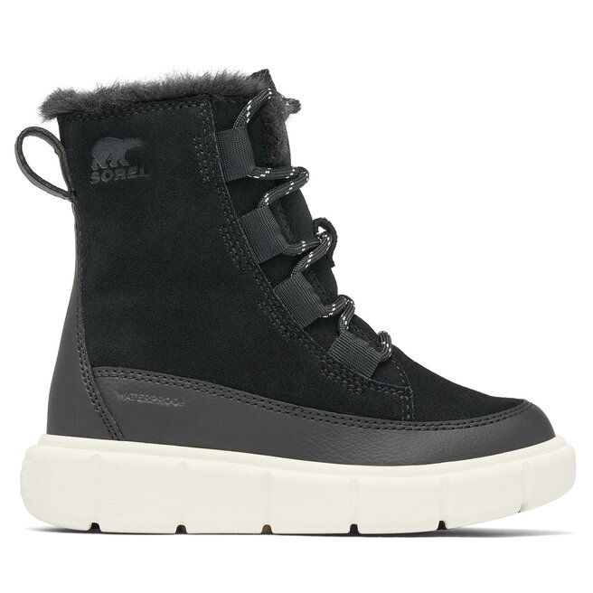 Śniegowce Sorel Explorer™III Lace Wp 2088512010 Czarny - dziewczęce