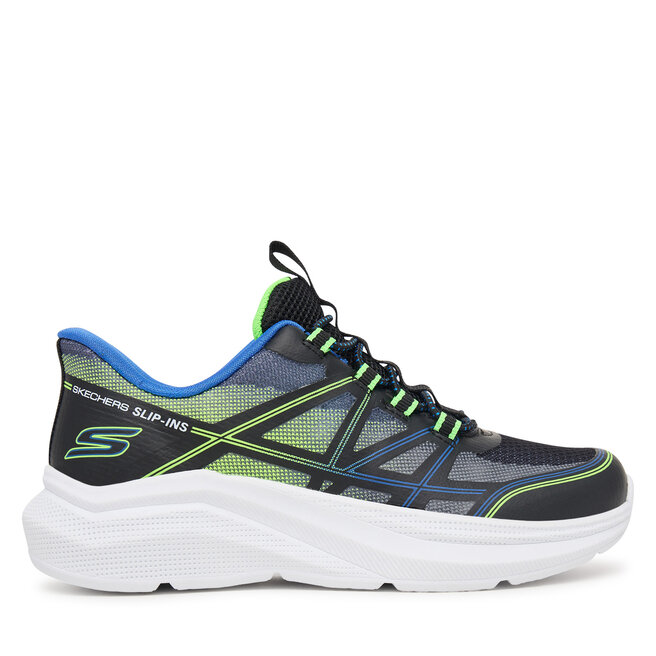 Sneakersy Skechers Microspec Velocity - Grid-Shift 404220L/BBLM Czarny - chłopięce
