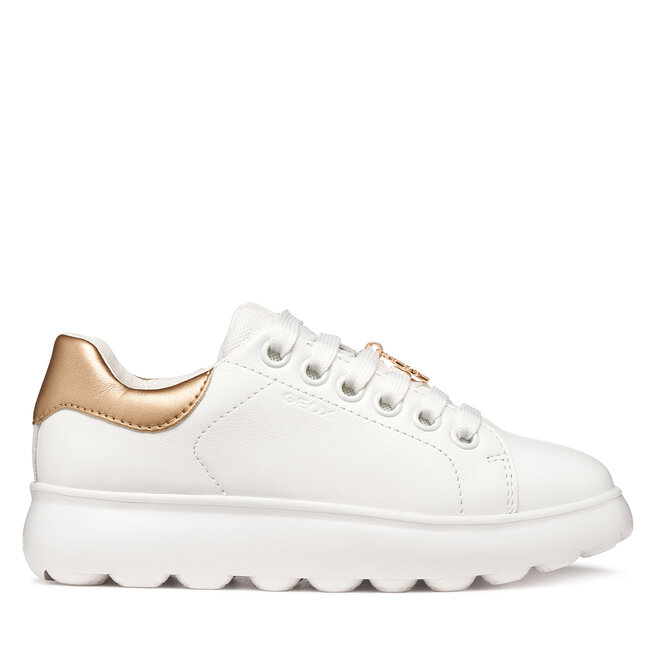 Sneakersy Geox J Puffypop Girl J65MRA 00085 C1Z8W S Biały - dziewczęce