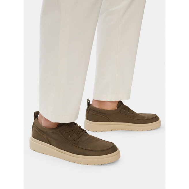 Półbuty Clarks Polden Moc 26186615 Khaki - męskie