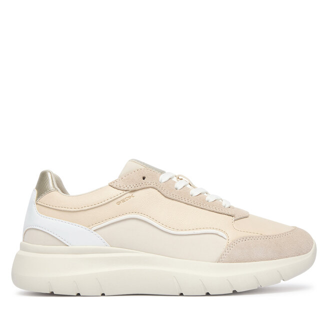 Sneakersy Geox D Plummery D65YNA 5422 C5V1Z Beżowy jasny - kobiece