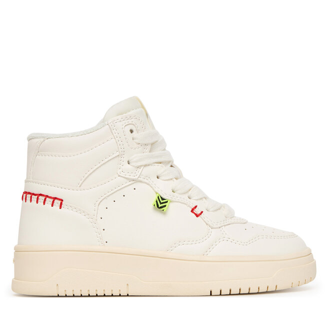 Sneakersy Geox J Lestrella J56NLA 000BC C1000 S Biały - dziewczęce