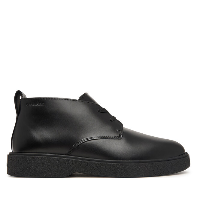 Trzewiki Calvin Klein Text Rubber Desert Boot Lth HM0HM02255 Czarny - męskie