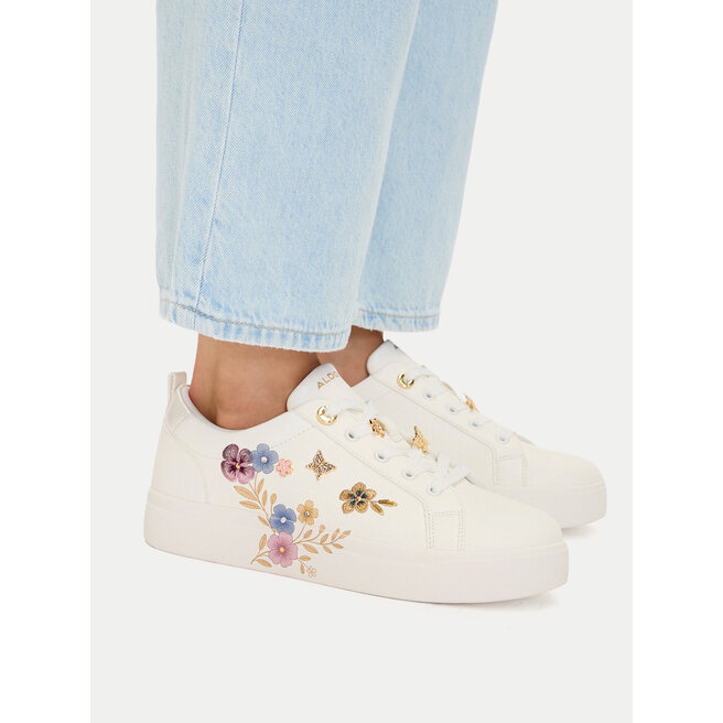 Sneakersy Aldo Springflowers 14295810 Biały - kobiece