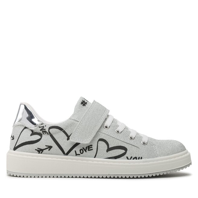 Sneakersy Primigi 3868011 D Srebrny - dziewczęce