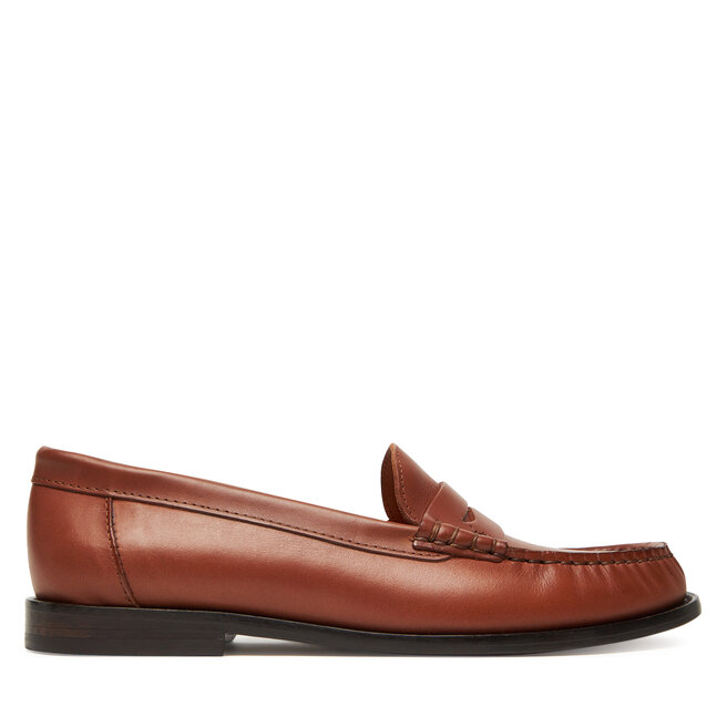 Mokasyny Polo Ralph Lauren Calfskin Penny Loafer 818961942001 Brązowy -