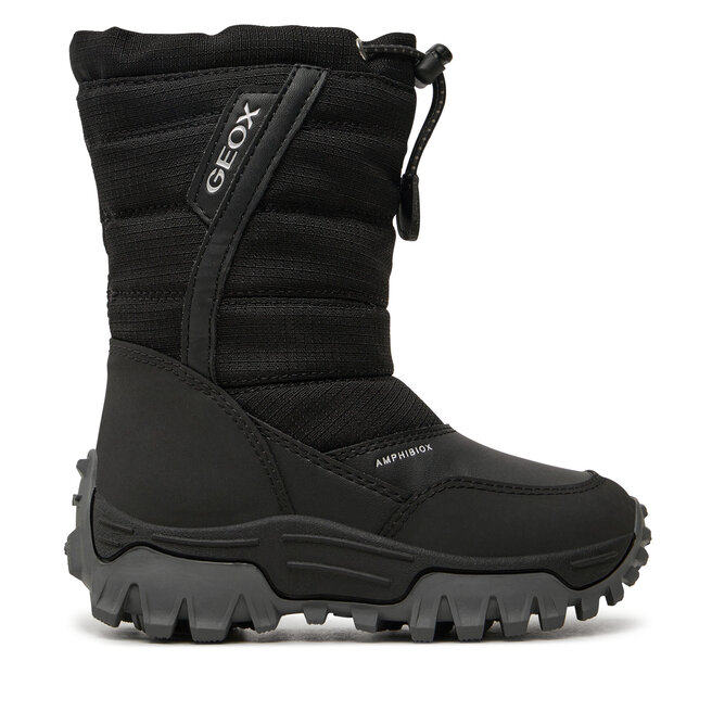 Śniegowce Geox J Himalaya Boy B Abx J26FRA 0FU54 C9999 M Czarny - chłopięce