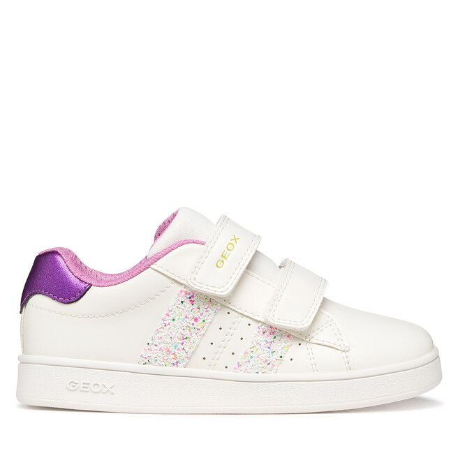 Sneakersy Geox J Eclyper Girl J45LRA 054EW C0653 S Biały - dziewczęce