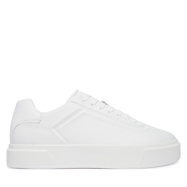 Sneakersy Calvin Klein Basket Cups Oxf Lup Hf Lth YM0YM01452 Biały - męskie