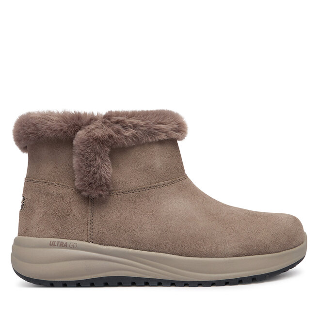 Śniegowce Skechers Waterproof Relaxed Fit: On-The-GO Stellar - Cozy Step 144745/DKTP Brązowy ciemny - kobiece