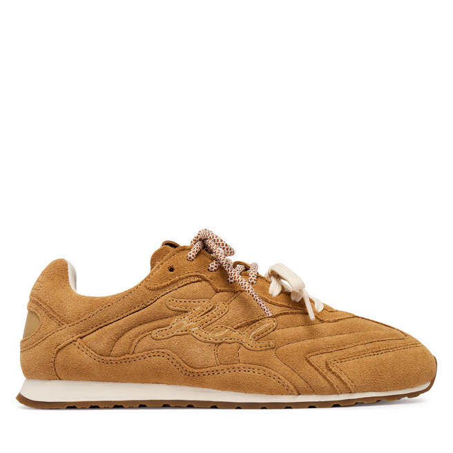 Sneakersy KARL LAGERFELD Venus KL65926A Beżowy ciemny - kobiece