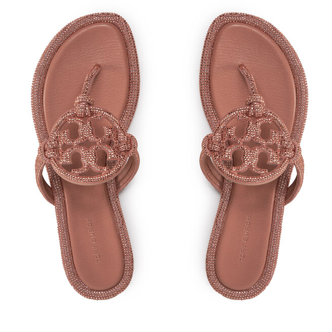Japonki Tory Burch Miller Knotted Pave 152177 Różowy -