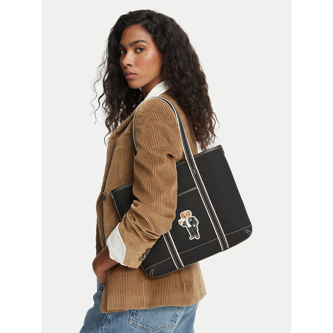 Torebka Polo Ralph Lauren 428P18489001 Czarny -