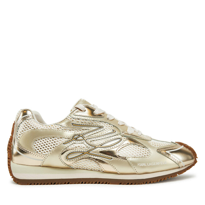 Sneakersy KARL LAGERFELD Velocette KL63925 Złoty - kobiece