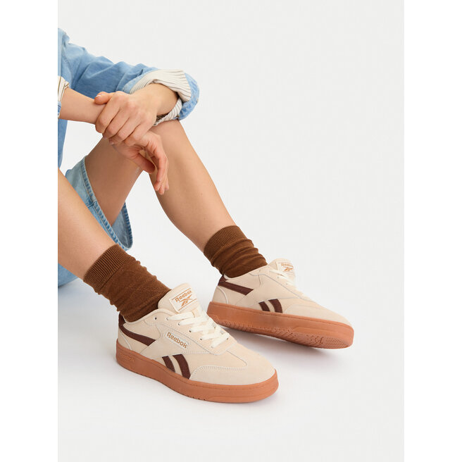 Sneakersy Reebok CEO-FORTE LOUNGER DOUBLE UP AR30255WCYT Beżowy - kobiece