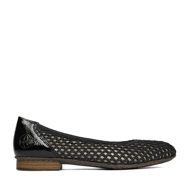 Baleriny Rieker CEO-51960-00 Czarny -