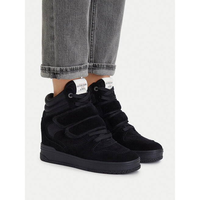 Sneakersy Guess Jeans EO-GUJ1010 Czarny - kobiece