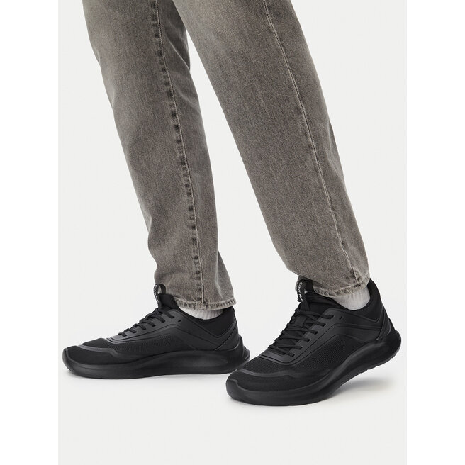 Sneakersy Calvin Klein Light Eva Run Lace Sock Mm HM0HM02164 Czarny - męskie