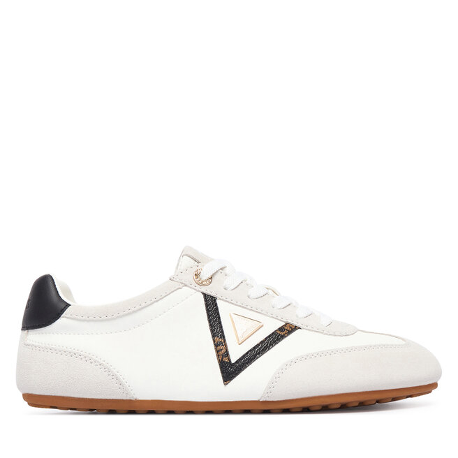 Sneakersy Guess Relli FLTREL LEA12 Kremowy - kobiece