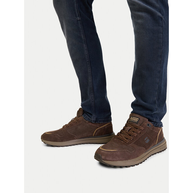 Sneakersy G-Star Raw EO-XAVI-04 Brązowy ciemny - męskie