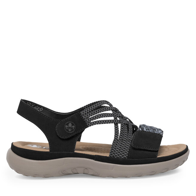 Sandały Rieker 64889-00 Czarny - kobiece