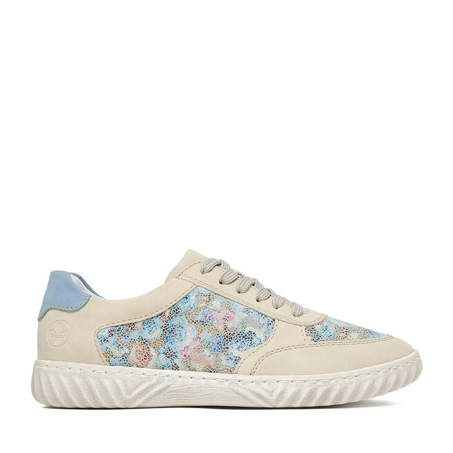 Sneakersy Rieker N0904-90 Niebieski - kobiece