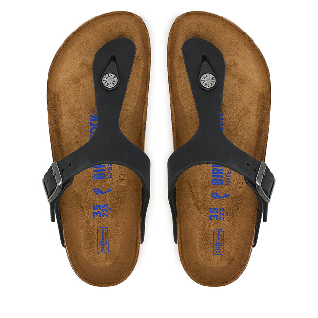 Japonki Birkenstock Gizeh SFB LENB 1019015 Czarny -