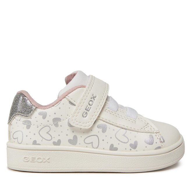 Sneakersy Geox B Eclyper Girl B455MA 0BCKC C0007 Biały - dziewczęce