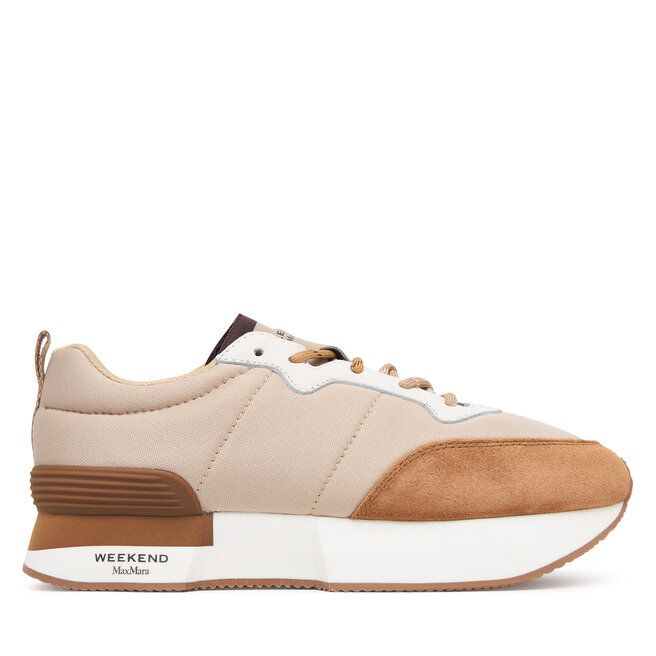 Sneakersy Weekend Max Mara Zambra 2625766034 Beżowy - kobiece