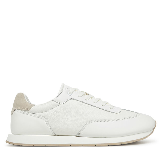 Sneakersy Calvin Klein Low Top Lace Up Tmbl Lth HM0HM01804 Biały - męskie