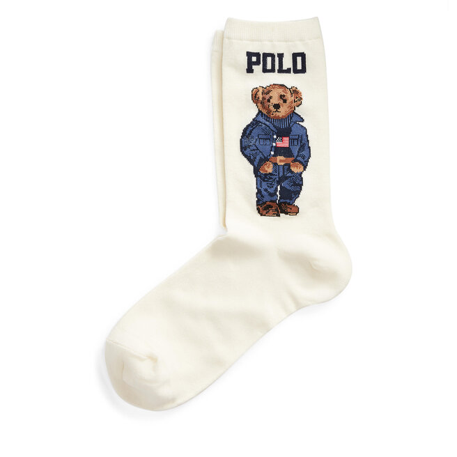 Skarpety długie Polo Ralph Lauren 455792964001 Biały - kobiece