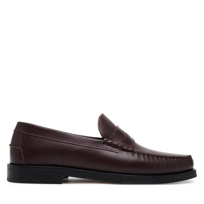 Mokasyny Naked Wolfe Riviera Bordowy -