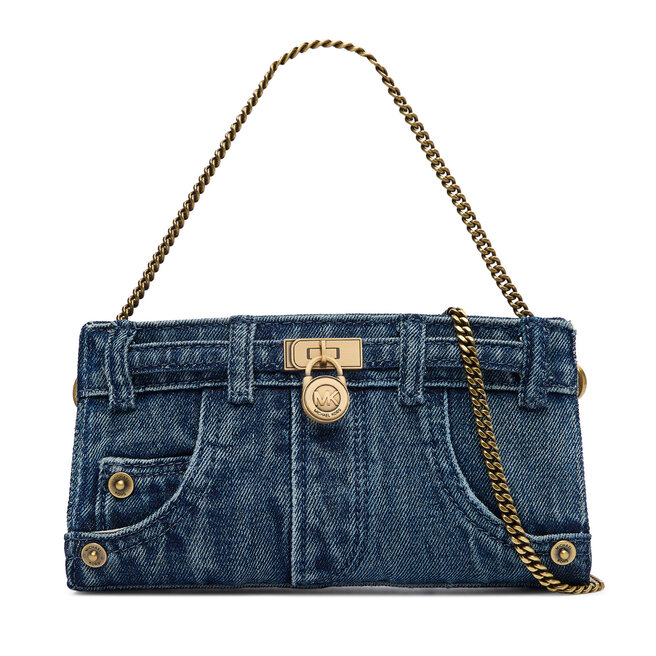 Torebka MICHAEL Michael Kors Hamilton 32F6BNXC0C Niebieski -