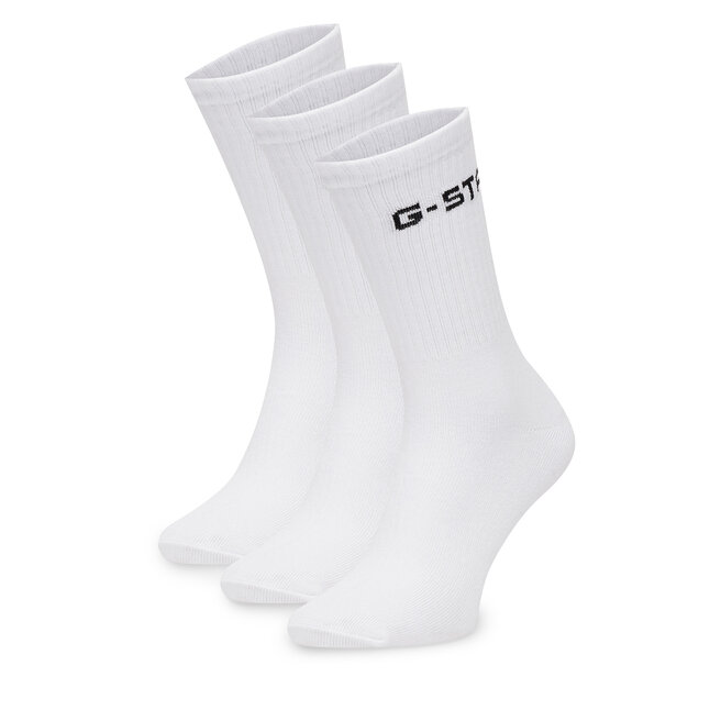 Skarpety krótkie G-STAR CEO_AS_G_STAR_001W_AW26 (3-PACK) Biały - kobiece
