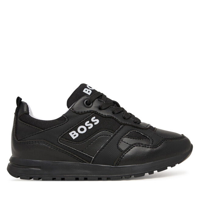 Sneakersy BOSS J52804 M Czarny - chłopięce