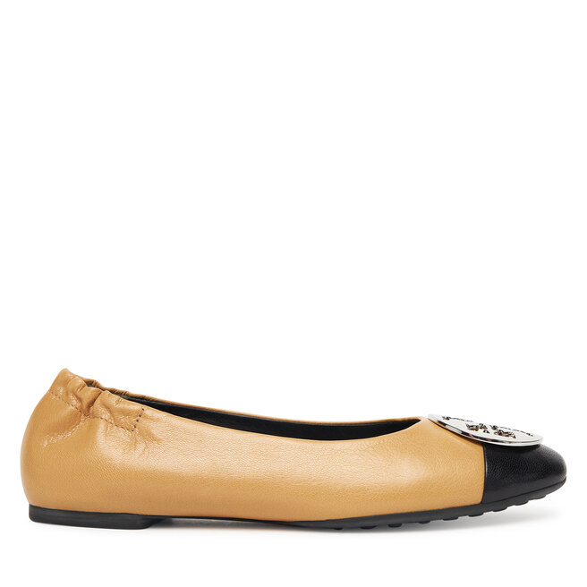 Baleriny Tory Burch Claire Cap-Toe Ballet 156309 Beżowy -