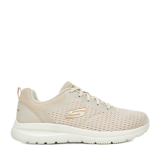 Sneakersy Skechers BOUNTIFUL 12607 NAT Beżowy - kobiece