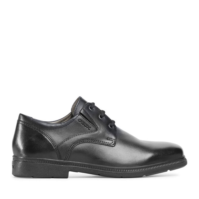 Półbuty Geox J Federico C J04D1C 00043 C9999 D Czarny - chłopięce