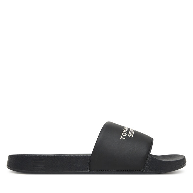 Klapki Tommy Hilfiger Raised Pool Slide FM0FM05761 Czarny -