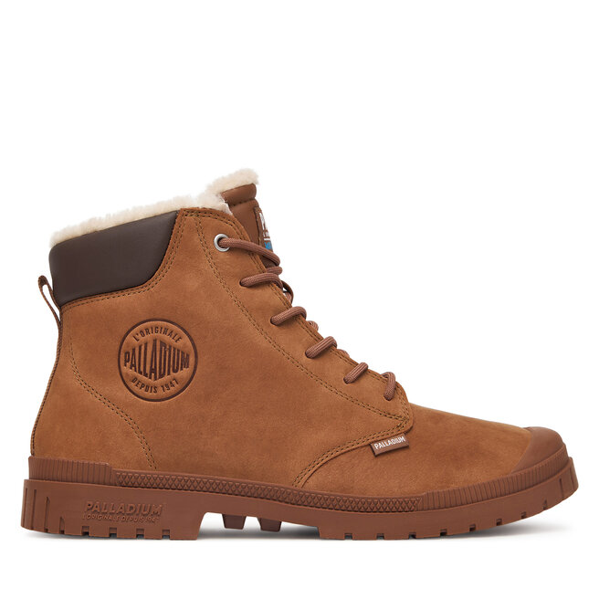 Trapery Palladium Sp20 Cuff Lth Wp Wl 79067-291-M Brązowy - kobiece
