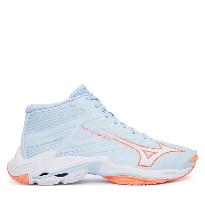 Buty halowe Mizuno Wave Lightning Elite Mid V1GC2605 Niebieski jasny - kobiece