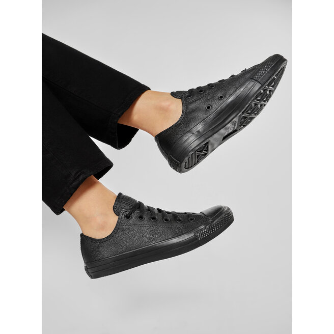 Trampki Converse Chuck Taylor All Star Mono Leather 135253C Czarny - kobiece