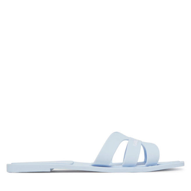 Klapki KARL LAGERFELD Jelly IV KL80025 Błękitny -