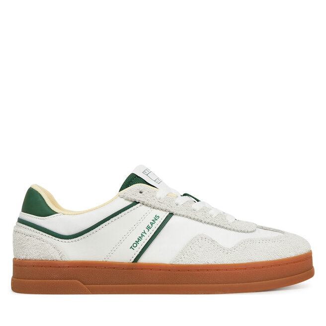 Sneakersy Tommy Jeans The Greenwich Mix Media EN0EN02730 Biały - kobiece