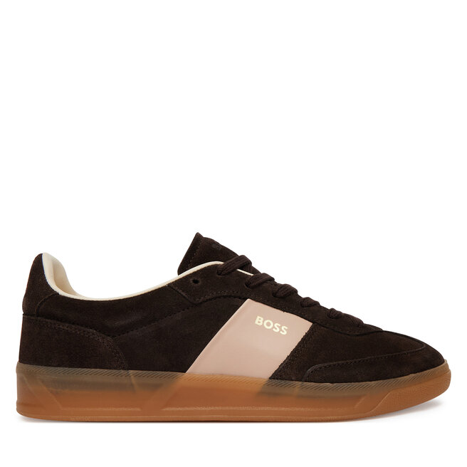 Sneakersy BOSS Brenta 50563375 Brązowy - kobiece