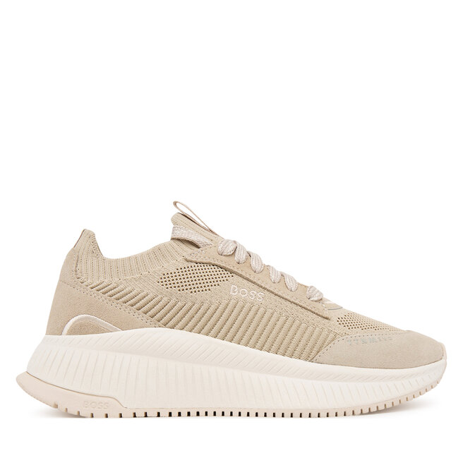 Sneakersy BOSS TTNMEVO 50536413 Beżowy - kobiece