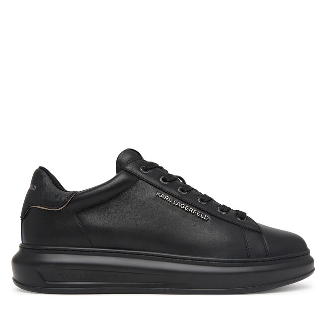 Sneakersy KARL LAGERFELD Kapri Mens KL52581 Czarny - męskie