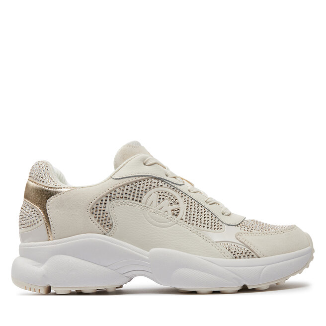 Sneakersy MICHAEL Michael Kors Sami 43S4SMFSDD Beżowy - kobiece