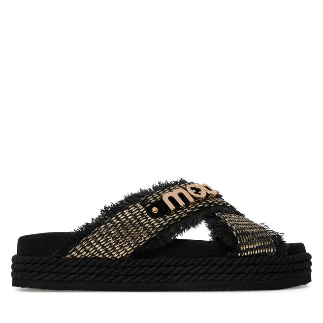 Klapki Mou Criss-cross MU.SW451009K Czarny -