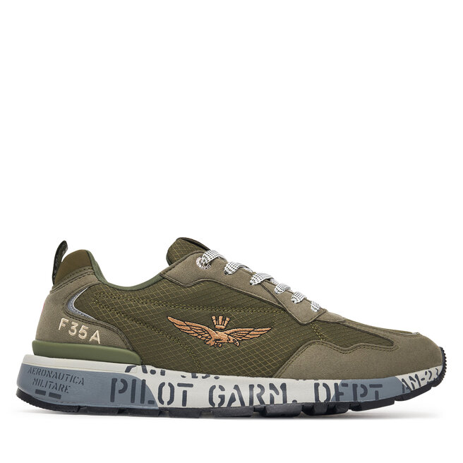 Sneakersy Aeronautica Militare 262SC0276UCT04327 Zielony - męskie